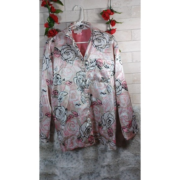 Pajama Top Bed of Roses Size Small Pajama Top Women's - Picture 1 of 5